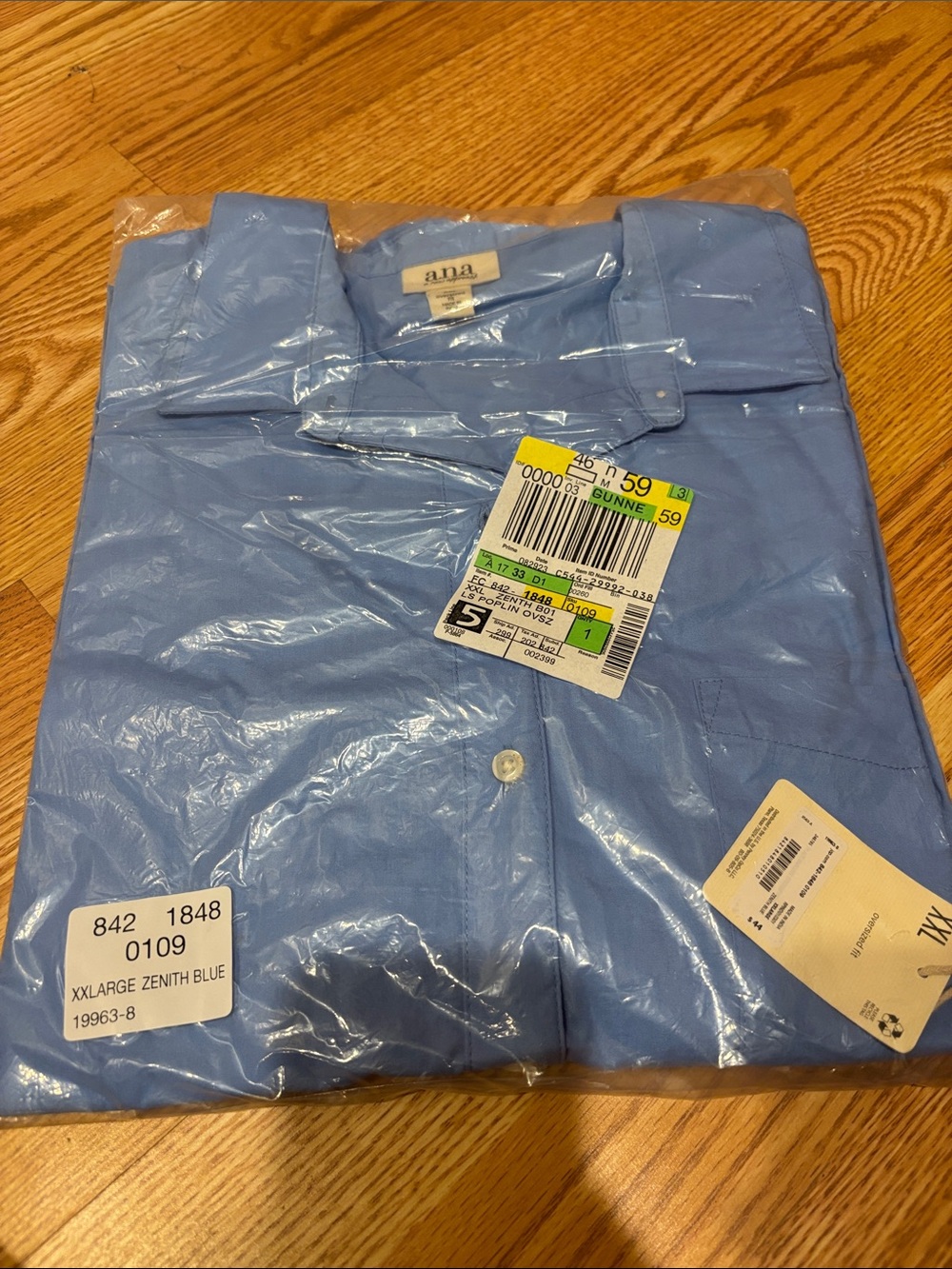 a.n.a Men's Light Blue Dress Shirt - Classic Collared Button-Up